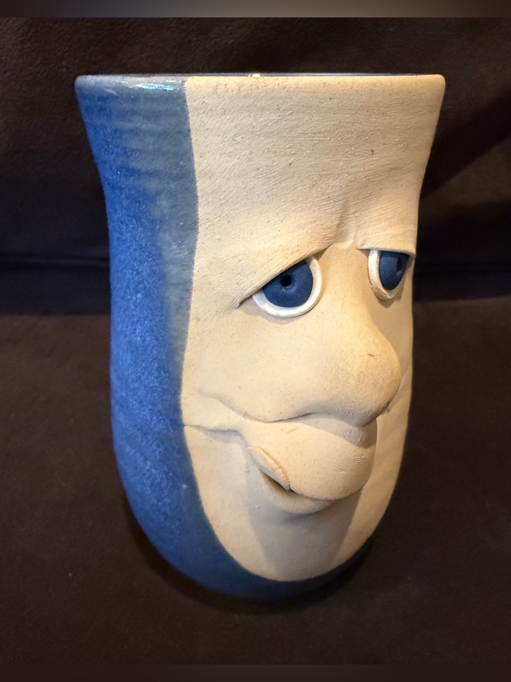 Village Pottery Nova Scotia Artist Face Mug